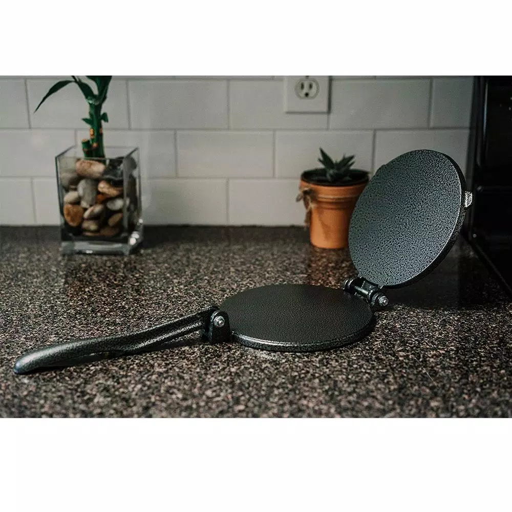 Alpha Living 7.5 in. Heavy Duty Cast Iron Tortilla Press