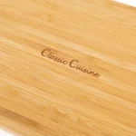 Classic Cuisine Oval Bamboo Serving Tray - Natural Wood Finish thumbnail 5