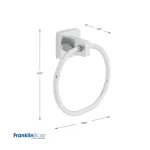 Franklin Brass Century Polished Stainless Steel Towel Ring - Modern Minimalist Hand Towel Holder thumbnail 3