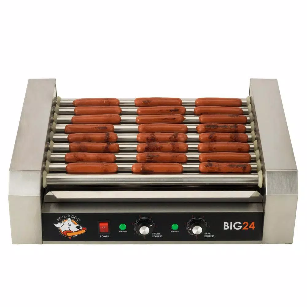 Funtime Roller Dog 289 sq. in. Stainless Steel Hot Dog Roller Grill
