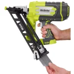 RYOBI 18V ONE+ 15-Gauge Angled Cordless AirStrike Finish Nailer Kit with 2.0 Ah Battery and Charger thumbnail 9