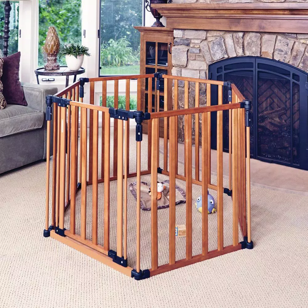 Unbranded North States 3-in-1 Wood Super Yard Playpen and Gate