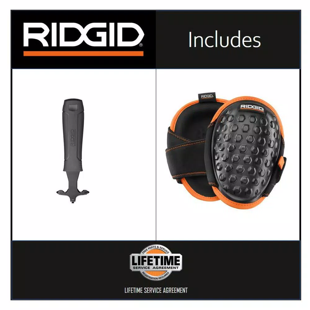 RIDGID Backerboard Scoring Knife and Gel-Foam Knee Pads Set
