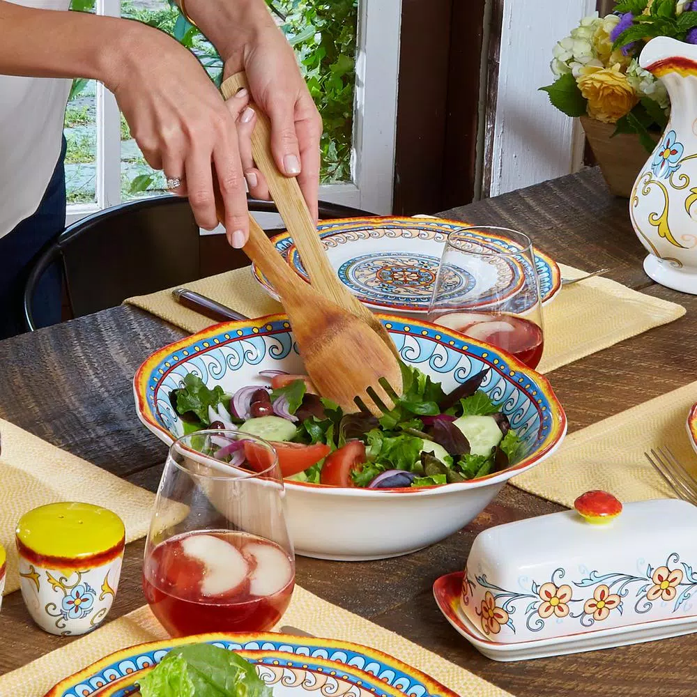 Euro Ceramica Duomo 12 in. Stoneware Serving Bowl
