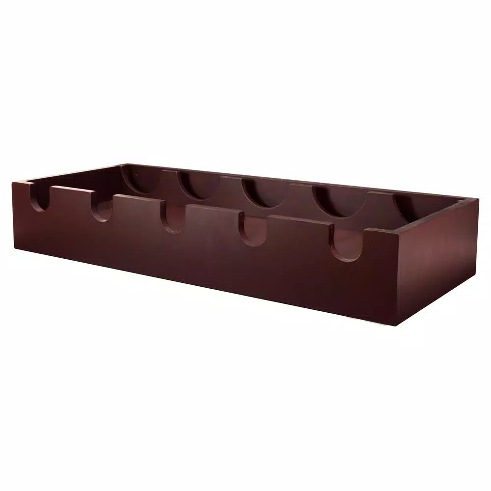 Kiera Grace Kieragrace Ellington Espresso Wall Mounted Wine Rack & Glass Holder