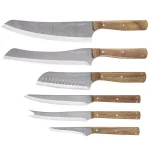 Chicago Cutlery Rustica 7-Piece German Stainless Steel Knife Set with Natural Acacia Wood Magnetic Block thumbnail 1