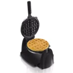 Hamilton Beach Flip Belgian Waffle Maker, Stainless Steel, 800W thumbnail 2