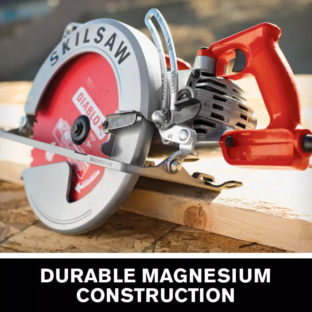 SKILSAW 10-1/4 in. 15 Amp Worm Drive Circular Saw with Diablo Carbide Blade