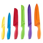 Top Chef by Master Cutlery 6-Piece Colored Stainless Steel Knife Set with Sheaths thumbnail 2