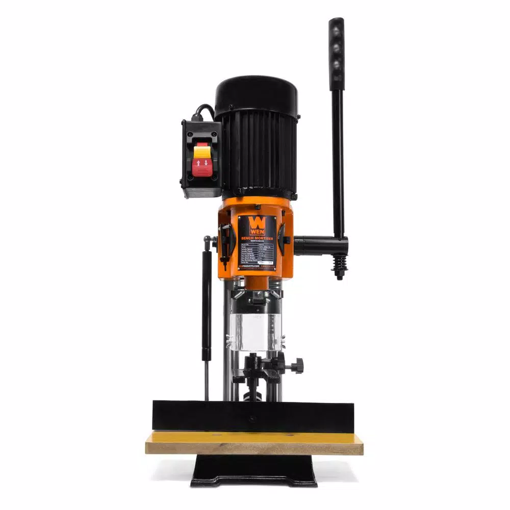 WEN 5 Amp Benchtop Cast Iron Mortiser with Chisel Bit Set