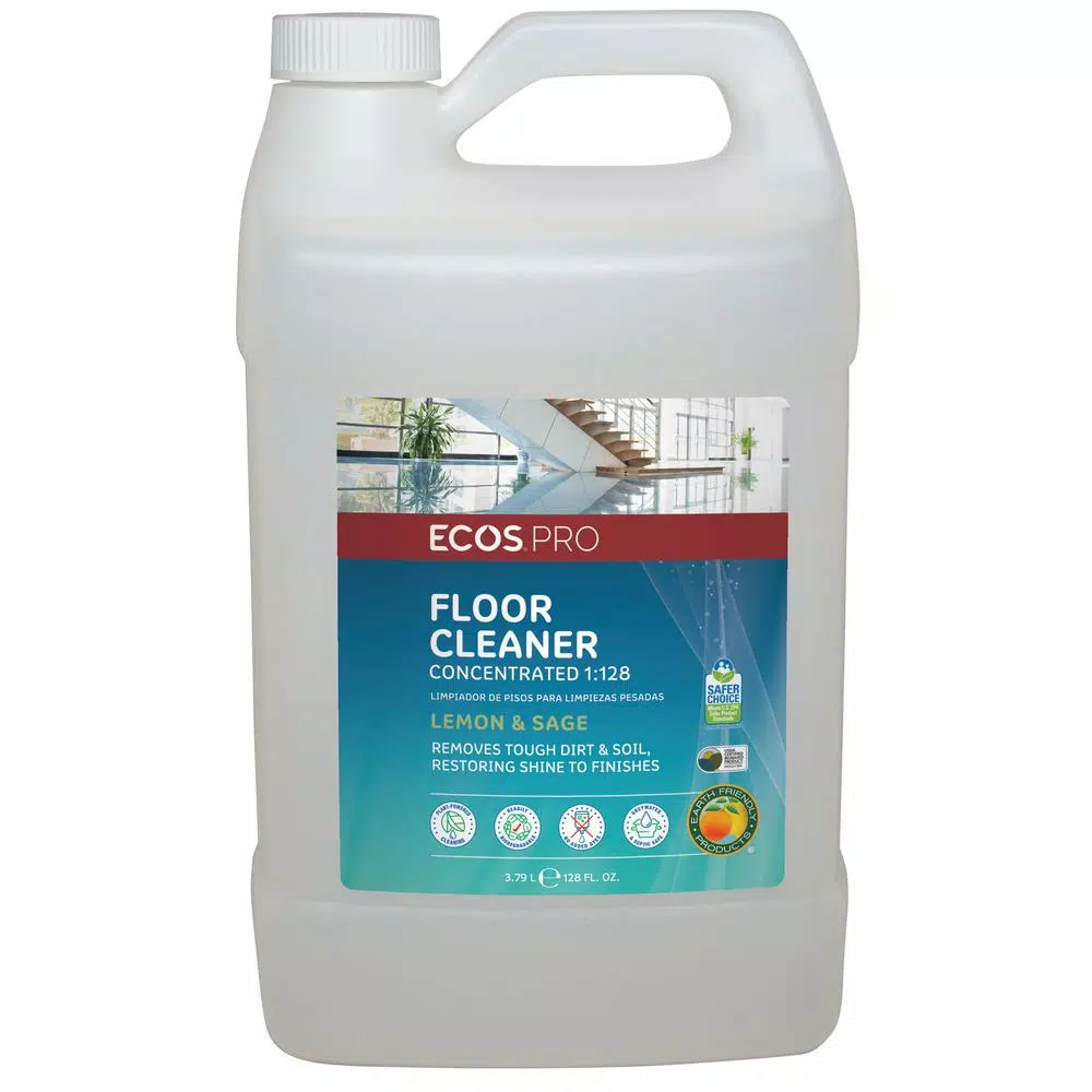ECOS Pro Lemon-Sage Neutral Floor Cleaner Concentrate, 128 oz.
