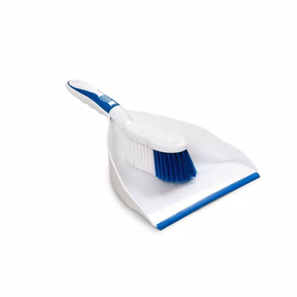 Harper Household Dustpan and Brush Set, White