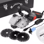 XtremepowerUS 5-1/4 in. 110V Electric Wall Chaser Slotter with Infrared Beam and Water Pump thumbnail 1