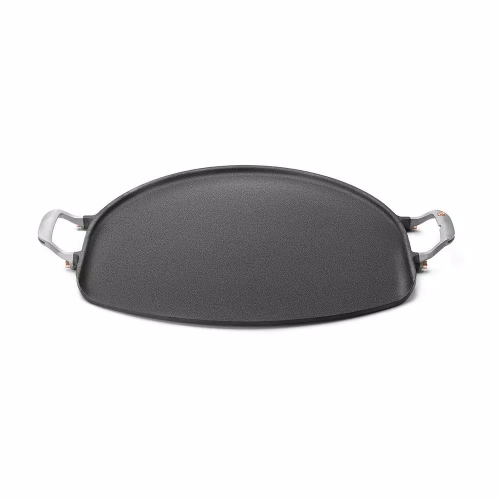 Outset 14 in. Cast Iron Pizza Iron with Forged Steel Handles