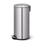 Innovaze Stainless Steel Round Step-on Trash Can Set, 8 Gal/30L and 1.3 Gal/5L, Fingerprint Resistant thumbnail 2