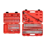 TEKTON 129-Piece Mechanics Socket Set, 1/4 in. and 3/8 in. Drive, Metric and SAE thumbnail 1