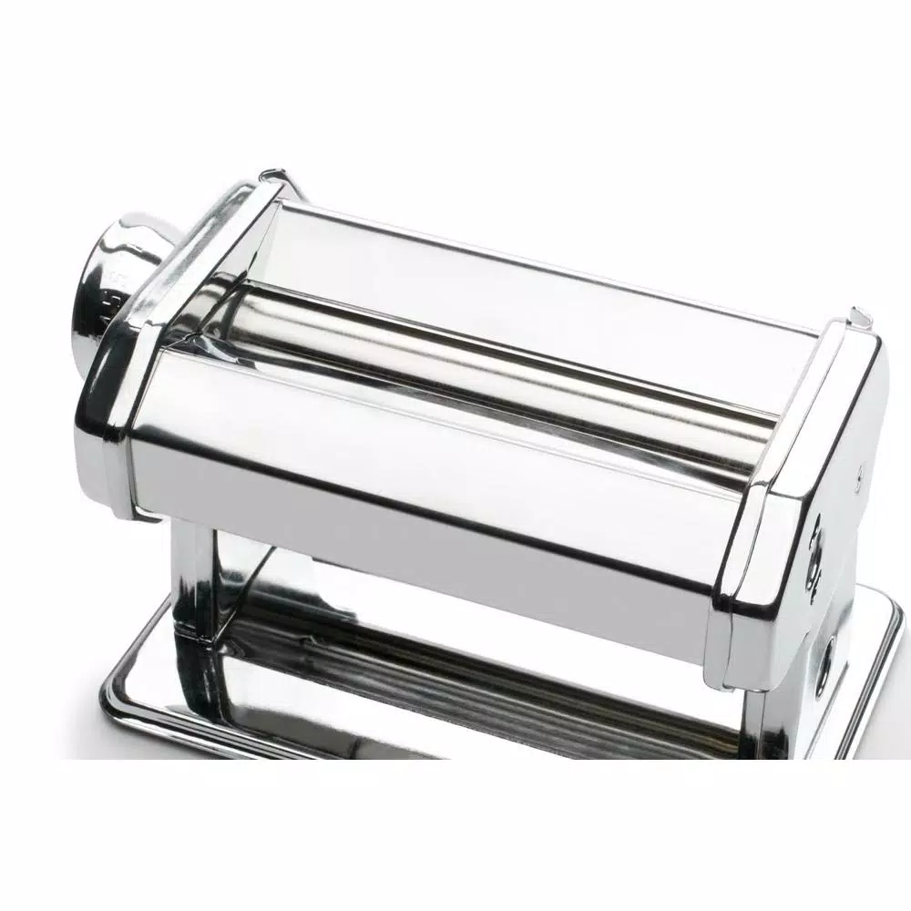 Fox Run Stainless Steel Pasta Machine with 3 Blade Options