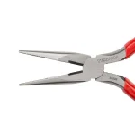 TEKTON 6 in. Long Nose Pliers with Crosscut Teeth and Wire Cutter thumbnail 3