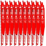 Diablo Demo Demon 9 in. Carbide Pruning and Clean Wood Reciprocating Saw Blade, 10-Pack thumbnail 1