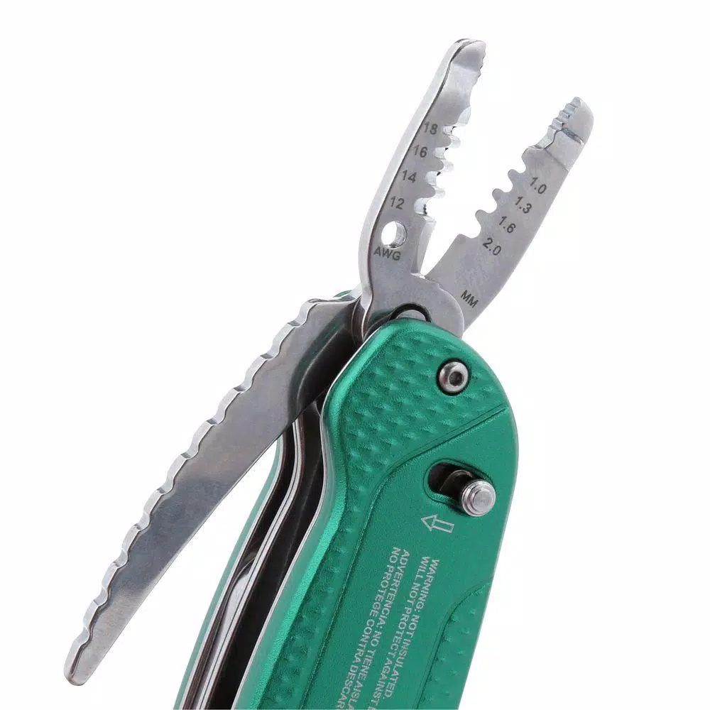 Commercial Electric 7-in-1 Electrician's Multi-Tool with Aluminum Handle and Belt Pouch