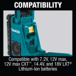 Makita 18V LXT Lithium-Ion Cordless Job Site Radio (Tool-Only) thumbnail 9