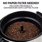 Nostalgia 45-Cup Stainless Steel Quick Brewing Coffee Urn with Double Spigot thumbnail 5