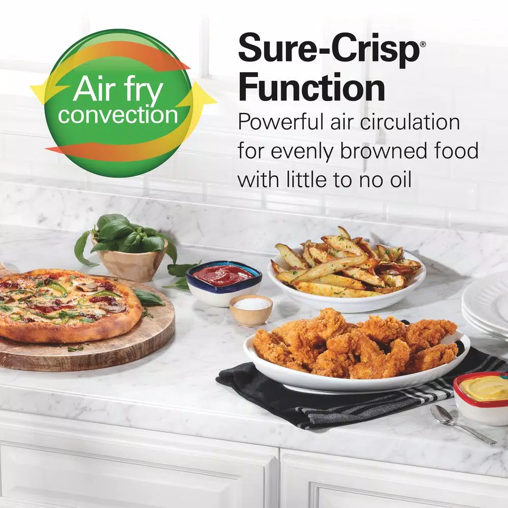 Hamilton Beach Sure-Crisp 4-Slice Air Fryer Toaster Oven, Stainless Steel