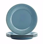 Rachael Ray Cucina 16-Piece Agave Blue Stoneware Dinnerware Set thumbnail 4