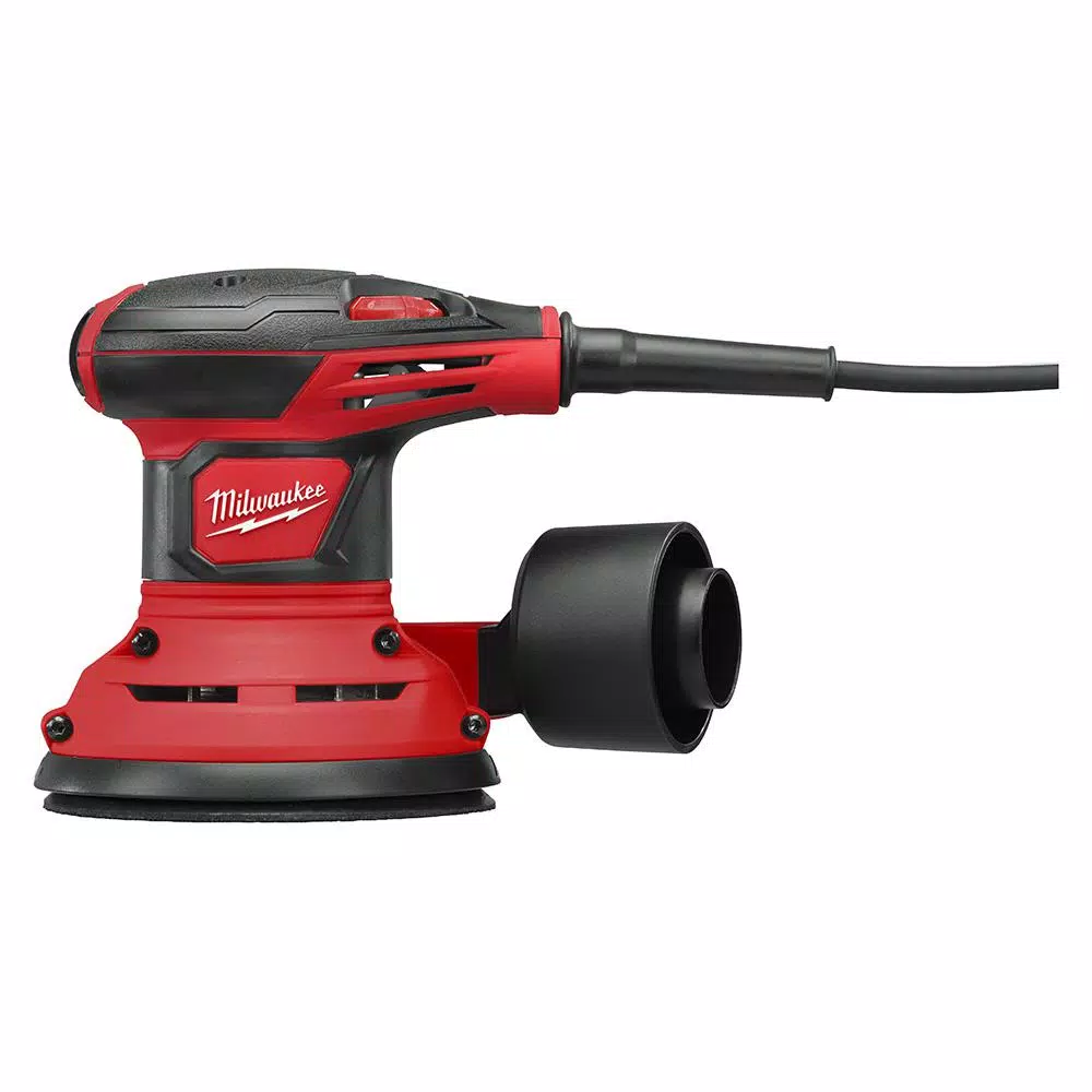 Milwaukee 5 in. Random Orbit Palm Sander, 3 Amp, Variable Speed, Corded Finishing Sander