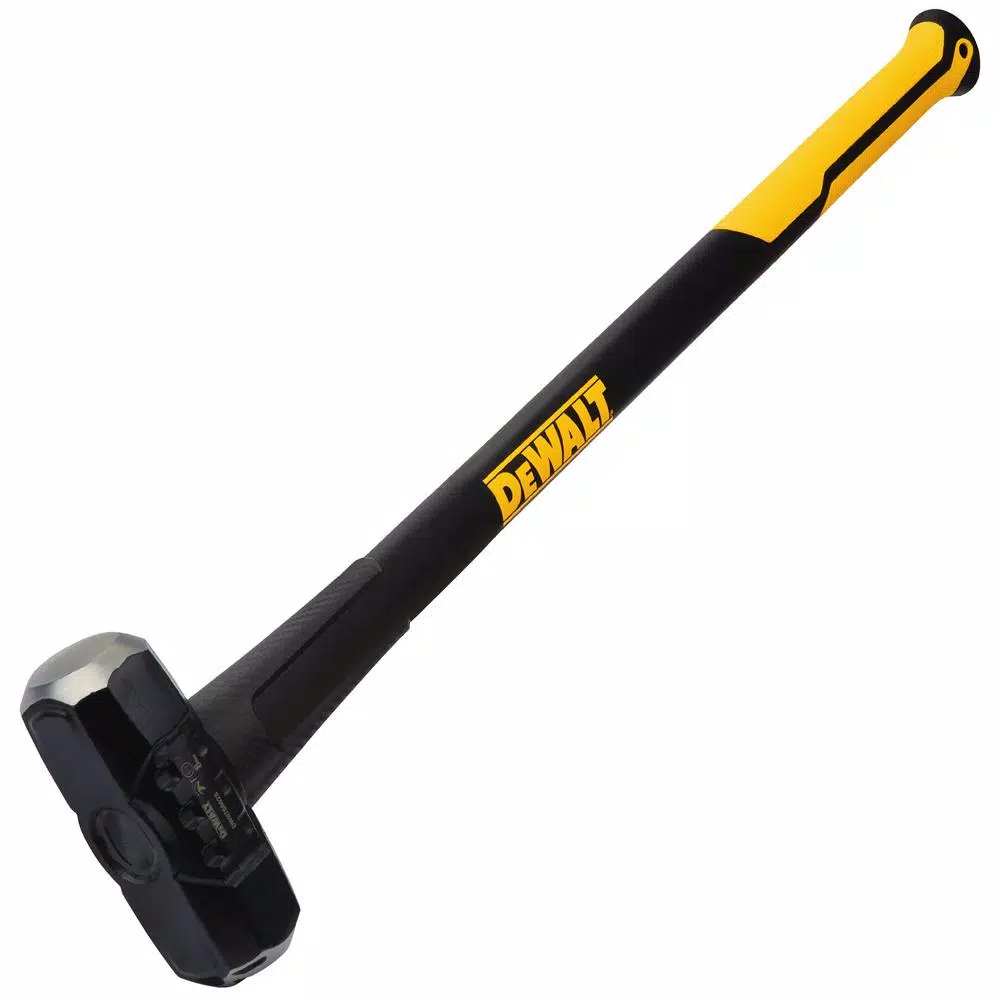 DEWALT 8 lb. Exo-Core Sledge Hammer with 33 in. Fiberglass Handle