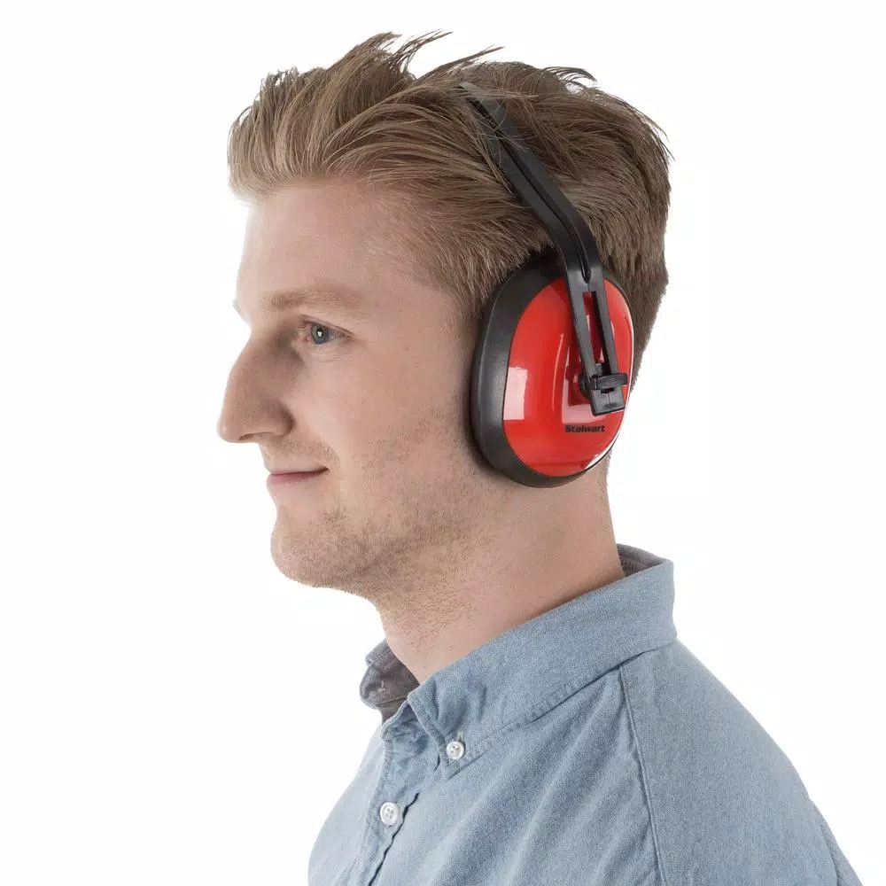 Stalwart Adjustable Safety Ear Muffs - 26 dB Noise Reduction Hearing Protection