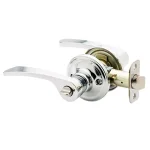 Copper Creek Scandinavian Kash Polished Stainless Steel Privacy Lever for Bedroom and Bathroom thumbnail 1