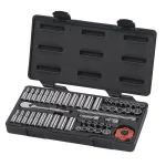 GEARWRENCH 1/4 in. Drive 12-Point Ratchet and Socket Set, 51-Piece thumbnail 1