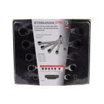 STEELMAN PRO 96748 Metric Universal Spline Ratcheting Wrench Set, 5-Piece Deep Box-End thumbnail 6