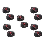 Milwaukee M18 18V Lithium-Ion XC 5.0 Ah Extended Capacity Battery Pack (10-Pack) thumbnail 1