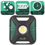 Advanced Lighting Systems ALS 6,000 Lumens Heavy-Duty LED Rechargeable Bluetooth Work Light with Power Bank thumbnail 1