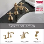 Delta Cassidy 24 in. Single Towel Bar, Champagne Bronze thumbnail 4