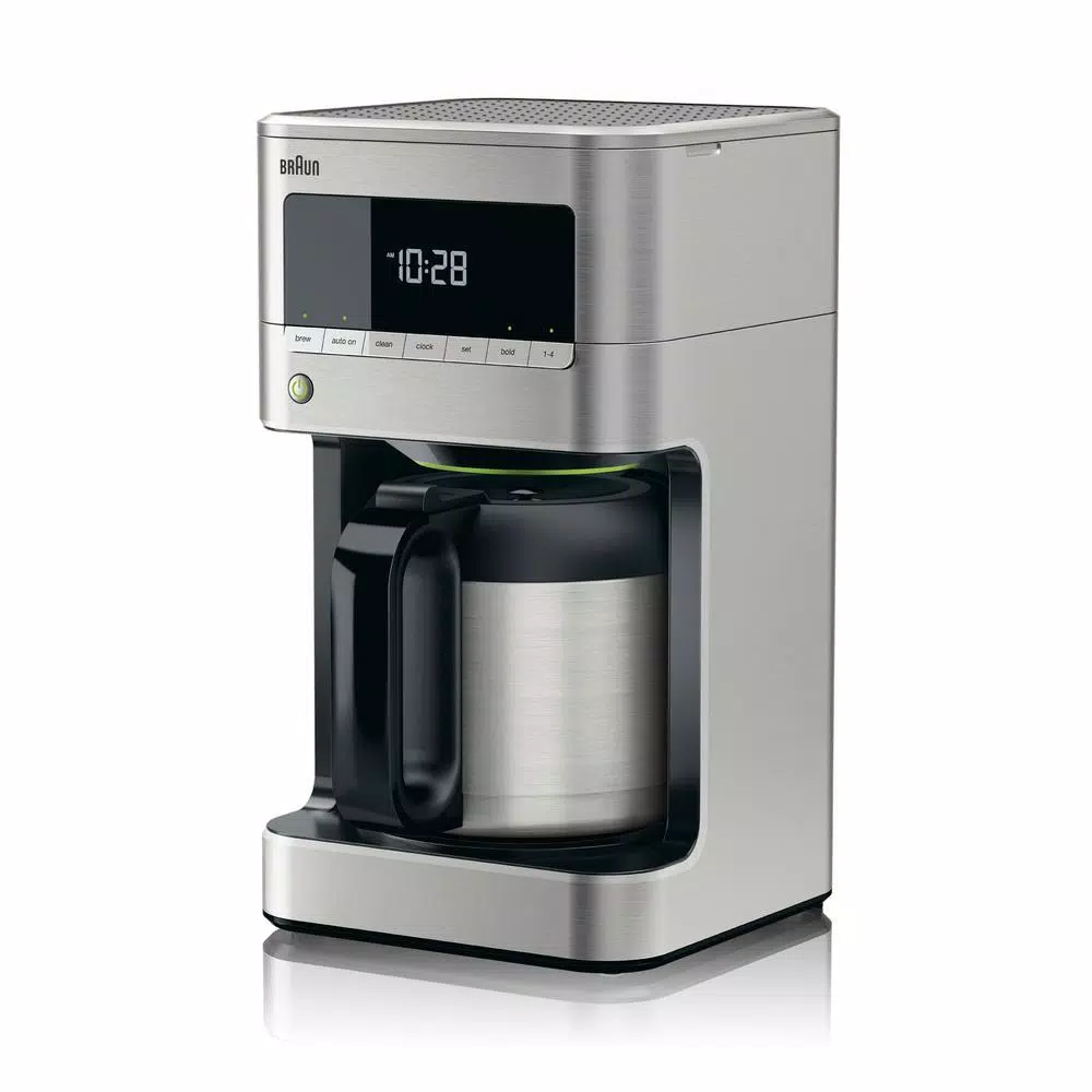 Braun Brew Sense 10-Cup Stainless Steel Drip Coffee Maker with Thermal Carafe