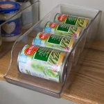 Home Basics Clear Plastic Soda Can Holder - 8 Can Capacity Refrigerator Organizer thumbnail 6