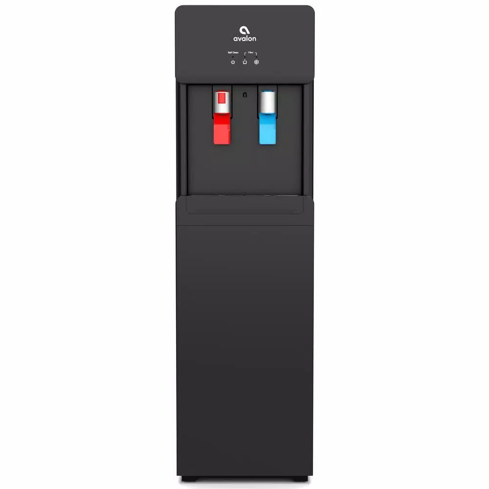 Avalon Self-Cleaning Bottleless Water Cooler Dispenser with Hot/Cold Water, Black