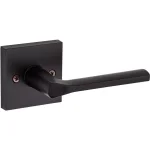 Kwikset Lisbon Square Matte Black Half-Dummy Door Lever thumbnail 1