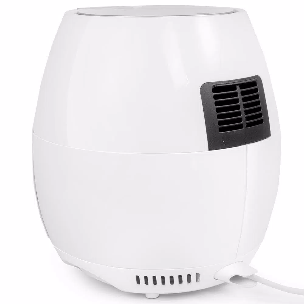 Ensue 3.7 Qt. White Digital Air Fryer with 8 Smart Programs and Rapid Air Technology