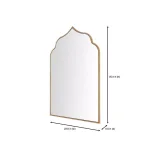 Home Decorators Collection Ornate Arched Gold Antiqued Accent Mirror thumbnail 2