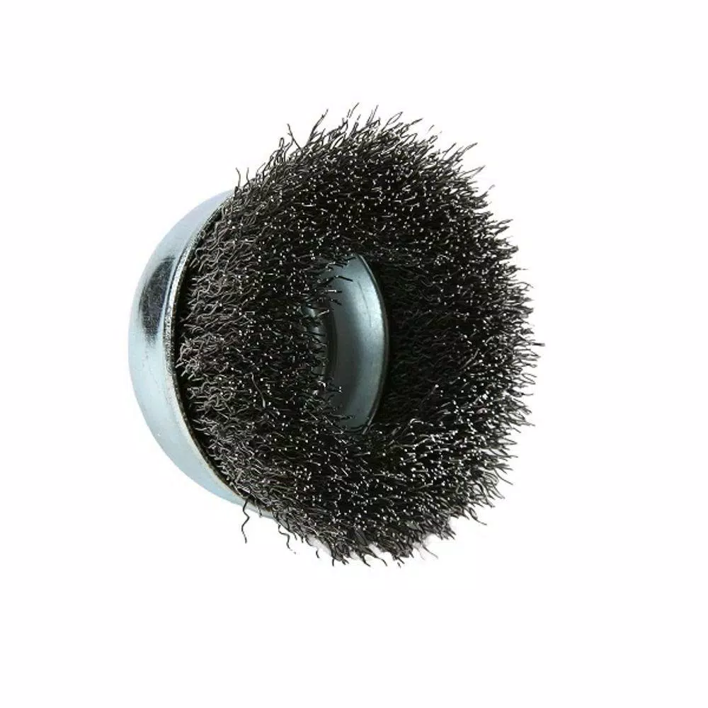 Lincoln Electric 3 in. Crimped Cup Wire Brush, 5/8-11 UNC Arbor