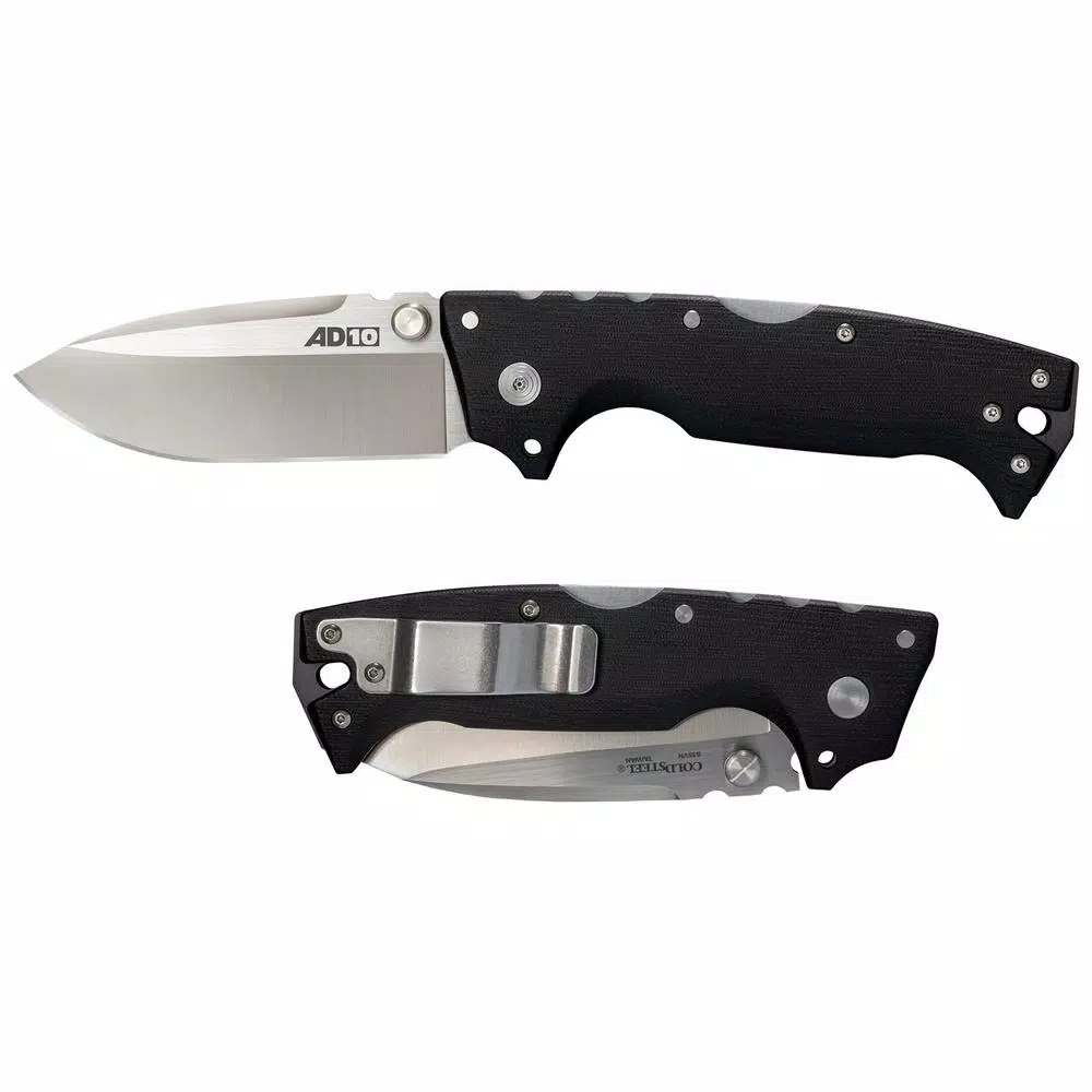 Cold Steel AD-10 Pocket Knife with S35VN Steel Drop Point Blade