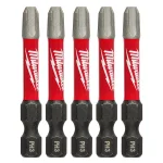 Milwaukee SHOCKWAVE Phillips #3 2 in. Impact Duty Steel Screwdriver Bits, 5-Pack thumbnail 1