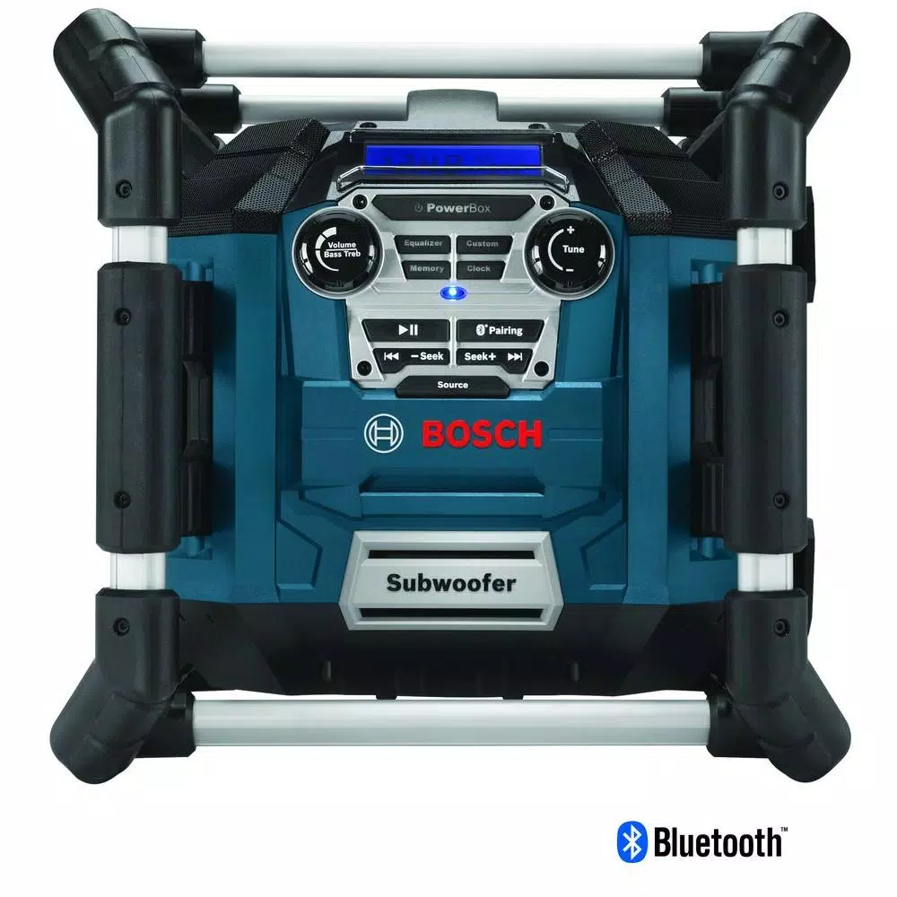 Bosch PB360C 18V Lithium-Ion Cordless Jobsite Radio, Bluetooth Stereo & Battery Charger