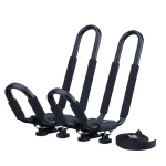 Max Load Heavy Duty Roof Mounted Single Kayak Carrier with Wide J-Bars, 70 lbs Capacity thumbnail 1