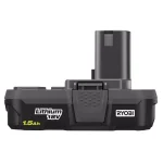 RYOBI 18V ONE+ 1.5 Ah Compact Lithium-Ion Battery 2-Pack with Charger Kit thumbnail 4