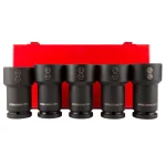 Steelman PRO 79326 3/4 in. Drive Budd Wheel Combo Impact Socket Set, 5-Piece thumbnail 1